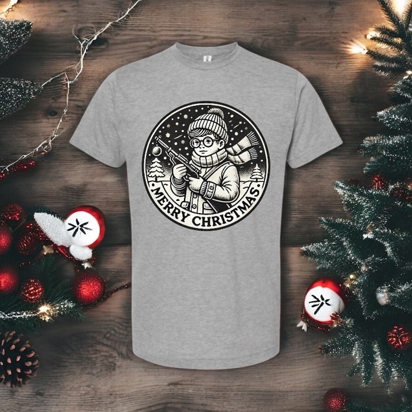 Merry Christmas Graphic T-Shirt - Picture 1 of 1